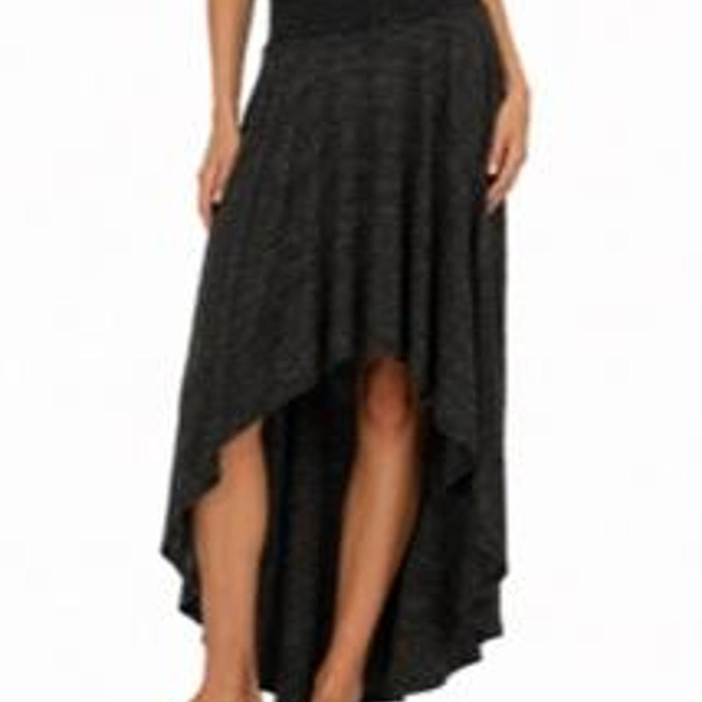 Xhilaration Women's High Low Maxi Skirt with Wide Band Elastic Waist